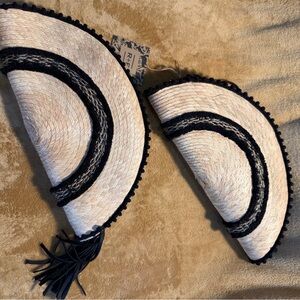 Rodan + Fiekds Stylish Woven Clutch Set with Black Accents